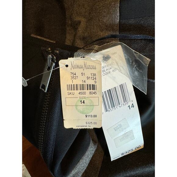 NWT DKNY Line Patchwork wool blend skirt size 14 - Picture 10 of 12